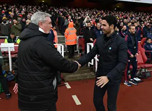 Arsenal vs Newcastle: Mikel Arteta and Steve Bruce Pre-Match Handshake - Premier League 2019-20