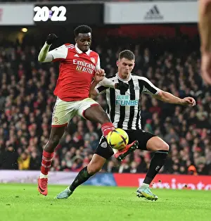 Arsenal V Newcastle United 2022-23 Prints: Arsenal vs Newcastle: Nketiah vs Botman Clash in Premier League Showdown