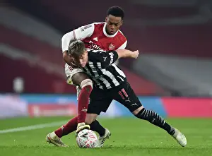 Arsenal vs Newcastle United: FA Cup Clash - Joe Willock Challenges Matt Ritchie