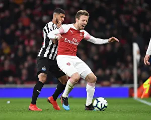 Arsenal V Newcastle United 2018-19 Prints: Arsenal vs. Newcastle United: Monreal vs. Yedlin in Intense Premier League Clash