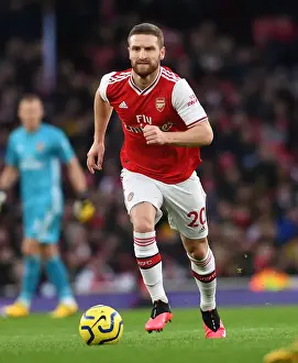 Arsenal vs Newcastle United: Mustafi in Action at the Emirates Stadium, Premier League 2019-2020