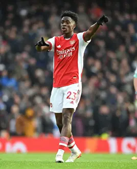 Arsenal vs Newcastle United: Sambi in Action at the Emirates Stadium (Premier League 2021-22)