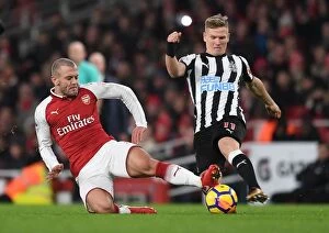 Images Dated 16th December 2017: Arsenal vs Newcastle United: Wilshere vs Ritchie in Intense Premier League Clash