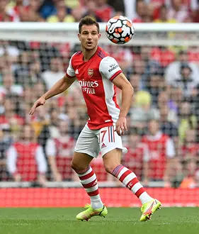Arsenal vs Norwich City: Cedric Soares in Action at the Emirates Stadium (Premier League 2021-22)