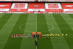 Arsenal V Norwich City 2019-20 Prints: Arsenal vs Norwich: Premier League Team Line-Up at Emirates Stadium (2019-2020)