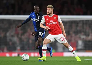 Arsenal V Nottingham Forest Carabao Cup 3rd Rd 2019-20 Prints: Arsenal vs. Nottingham Forest: Tense Moment in Carabao Cup Clash