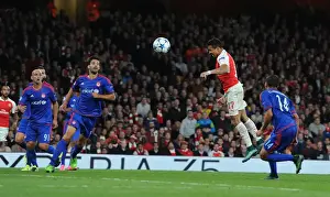 Arsenal V Olympiacos 2015/16 Prints: Arsenal vs Olympiacos: UEFA Champions League Showdown at Emirates Stadium