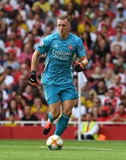 Emirates Cup Collection: Arsenal vs. Olympique Lyonnais: Bernd Leno in Action at the Emirates Cup, 2019
