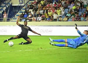 Arsenal vs. Olympique Lyonnais: Eddie Nketiah Scores in Dubai Super Cup Match, 2022-23