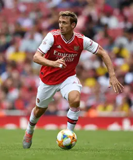 Arsenal vs. Olympique Lyonnais: Monreal in Action at the Emirates Cup, 2019