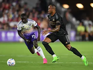 Arsenal vs Orlando City SC: Gabriel Maglhaes in Action at the 2022 Pre-Season Friendly