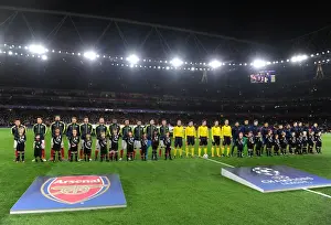 Arsenal V Paris Saint-Germain 2016-17 Prints: Arsenal vs. Paris Saint-Germain: A Champions League Battle at Emirates Stadium (2016-17)