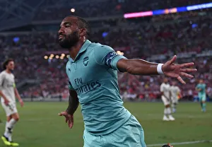 Arsenal V PSG Pre Season Friendly 2018-19 Prints: Arsenal vs Paris Saint-Germain: International Champions Cup Clash in Singapore (2018)