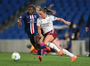 Arsenal Women V Paris Saint-Germain 2020 Prints: Arsenal vs Paris Saint-Germain: UWCL Quarterfinal Showdown - McCabe vs Diani Clash in San Sebastian