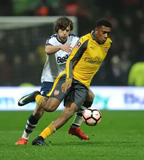 Preston North End V Arsenal - FA Cup - 2017 Prints: Arsenal vs Preston North End: FA Cup Clash - Iwobi vs Pearson Intense Battle