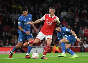 Arsenal vs PSV Eindhoven: Granit Xhaka Fends Off Pressure in Europa League Clash