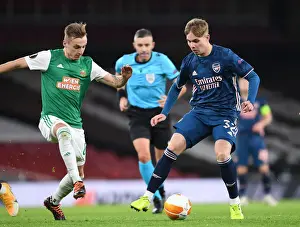 Arsenal vs Rapid Wien: Emile Smith Rowe Clashes in Empty Europa League Match, London, 2020