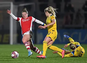 Arsenal Women V Reading Women 2021-22 Prints: Arsenal vs Reading Women: Kim Little Faces Off Against Faye Bryson in FA WSL Clash