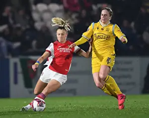 Arsenal Women V Reading Women 2021-22 Prints: Arsenal vs Reading Women: Leah Williamson Tackles Natasha Dowie in FA WSL Clash