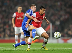 Arsenal V Schalke 04 2012-13 Prints: Arsenal vs. Schalke: Coquelin vs. Neustadter - UEFA Champions League Clash