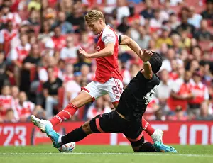 Arsenal vs Sevilla: Martin Odegaard Clashes with Karim Rekik in Emirates Cup 2022