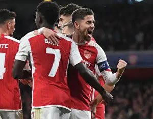 Arsenal V Sevilla 2023-24 Prints: Arsenal vs Sevilla: Trossard Scores First Goal as Gunners Take the Lead in Champions League Group B