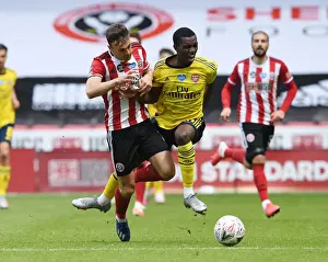 Sheffield United V Arsenal - FA Cup 2019-20 Prints: Arsenal vs Sheffield United: FA Cup Quarterfinal Battle - Nketiah vs Robinson