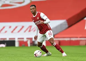 Arsenal vs Sheffield United: Gabriel in Action at Empty Emirates Stadium, Premier League 2020-21