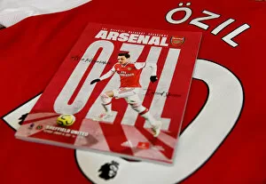 Images Dated 18th January 2020: Arsenal vs Sheffield United: Mesut Ozil's Matchday Programme - Premier League 2019-20