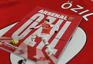 Images Dated 18th January 2020: Arsenal vs Sheffield United: Mesut Ozil's Matchday Programme (2019-20)