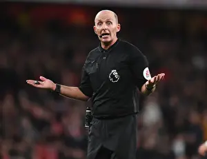 Arsenal V Sheffield United 2019-20 Prints: Arsenal vs Sheffield United: Referee Mike Dean Overssees Premier League Clash at Emirates Stadium