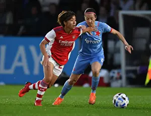 Arsenal Women V Slavia Prague 2021-22 Prints: Arsenal vs Slavia Prague: A Battle in the UEFA Women's Champions League