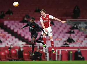 Arsenal vs Slavia Prague: Holding Heads in Empty Emirates Stadium - UEFA Europa League Quarterfinal