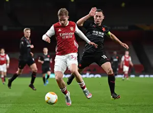 Arsenal vs Slavia Praha: Emile Smith Rowe Clashes with Jan Boril in Empty Europa League Quarterfinal