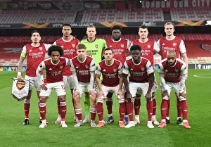 Arsenal V Slavia Prague 2020-21 Prints: Arsenal vs Slavia Praha: UEFA Europa League Quarterfinal at Emirates Stadium (2021) - Behind Closed Doors
