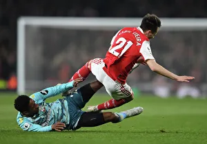 Arsenal vs Southampton: Fabio Vieira Clashes with Kyle Walker-Peters in Intense Premier League Showdown (2022-23)