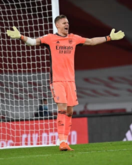 Images Dated 16th December 2020: Arsenal vs Southampton: Bernd Leno in Action at Emirates Stadium (Premier League 2020-21)