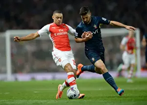Arsenal V Southampton, League Cup 2014/15 Prints: Arsenal vs Southampton: Capital One Cup Battle at Emirates Stadium