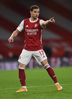 Images Dated 16th December 2020: Arsenal vs Southampton: Cedric Soares in Action at Emirates Stadium (Premier League 2020-21)