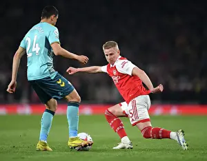 Arsenal V Southampton 2022-23 Prints: Arsenal vs Southampton: Intense Battle for the Ball - Premier League 2022-23