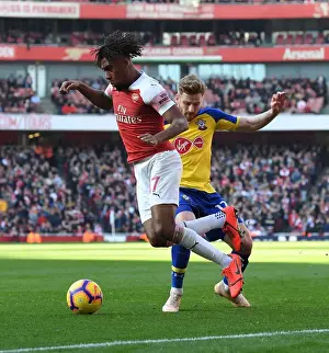Arsenal V Southampton 2018-19 Prints: Arsenal vs Southampton: Iwobi vs Armstrong - Premier League Clash at Emirates Stadium