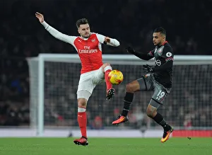 Arsenal V Southampton EFL Cup 2016-17 Prints: Arsenal vs. Southampton: Jenkinson vs. Boufal in EFL Cup Quarter-Final Showdown