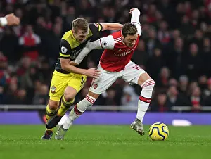 Arsenal vs Southampton: Mesut Ozil Clashes with James Ward-Prowse in Premier League Showdown
