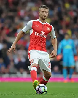 Arsenal V Southampton 2016-17 Prints: Arsenal vs Southampton: Mustafi's Performance at Emirates Stadium (2016-17)