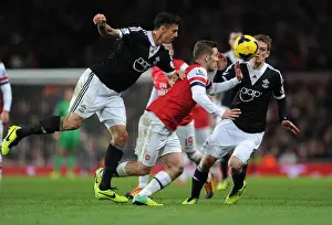 Arsenal V Southampton 2013-14 Prints: Arsenal vs Southampton: Premier League Clash at Emirates Stadium (November 2013)