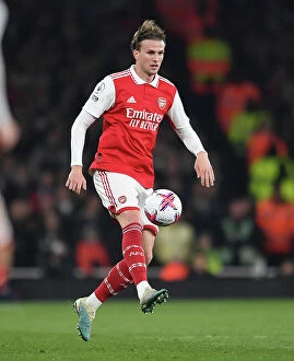 Images Dated 21st April 2023: Arsenal vs Southampton: Rob Holding in Action at the Emirates Stadium, Premier League 2022-23