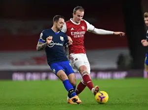 Arsenal V Southampton 2020-21 Prints: Arsenal vs Southampton: Rob Holding Shuts Down Danny Ings in Intense Premier League Clash (December 2020)