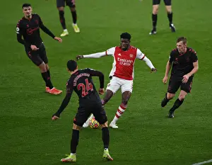 Arsenal V Southampton 2021-22 Prints: Arsenal vs Southampton: Thomas Partey Clashes with Ward-Prowse and Elyounoussi in Premier League Showdown