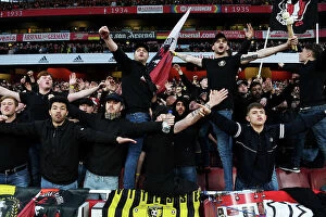 Images Dated 21st April 2023: Arsenal vs. Southampton: Unwavering Fan Passion at Emirates Stadium
