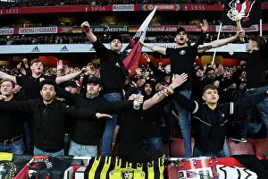 Arsenal V Southampton 2022-23 Prints: Arsenal vs. Southampton: Unwavering Fan Passion at Emirates Stadium